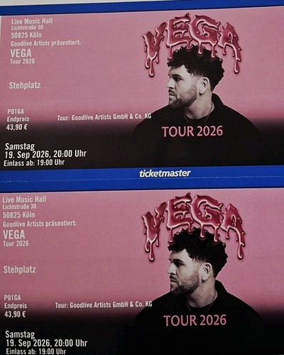 Vega konzerttickets - vega, –