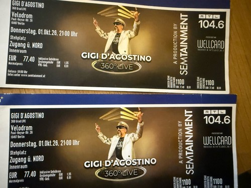 Tickets gigi agostino - 2,