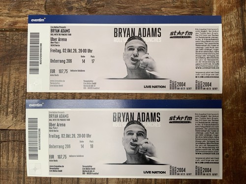 Bryan adams konzert karten - bryan,